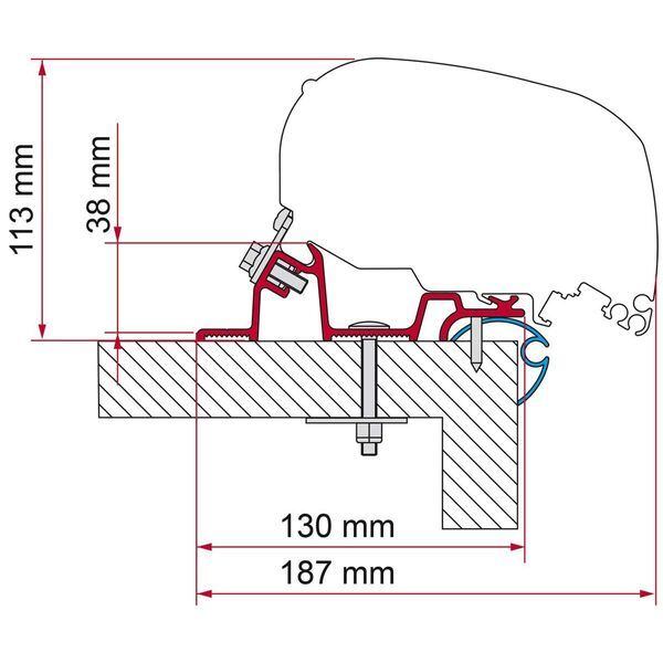 Adaptér pre markízy Caravan Standard na markízy Fiamma F65/F80 dĺžka 320 cm