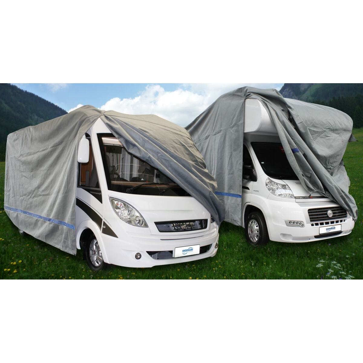 Ochranná plachta pre integrovaný karavan Hindermann Wintertime  kombinácia dĺžky a obvodu 20,9 m dĺžka 810 cm