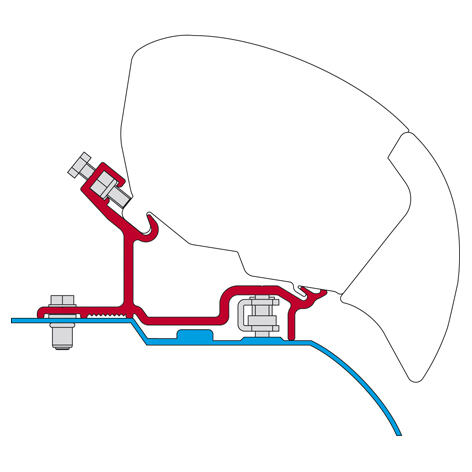Adaptér pre Fiat Ducato H3 na markízy Fiamma F65/F80