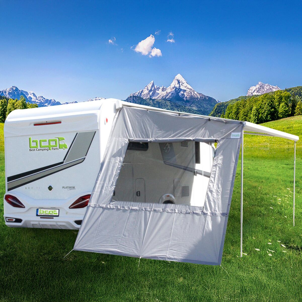 Bočná stena pre markízy Best Camping Parts s oknom