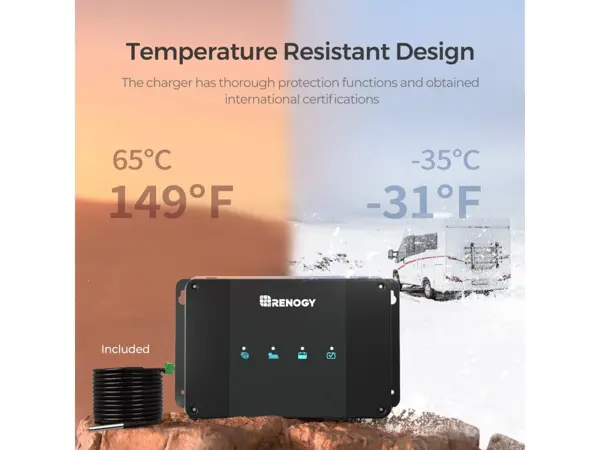 Nabíjačka batérií Renogy DC-DC, 12V/50A s MPPT regulátorom