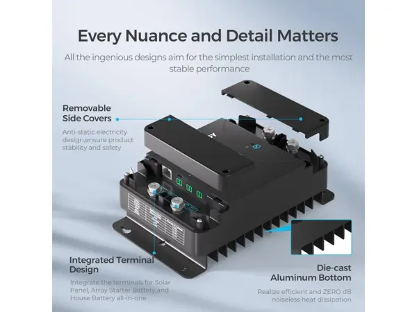 Nabíjačka batérií Renogy DC-DC, 12V/50A s MPPT regulátorom