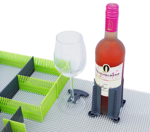 Ukážka použitia s nopovou doskou Purvario a ďalším príslušenstvom